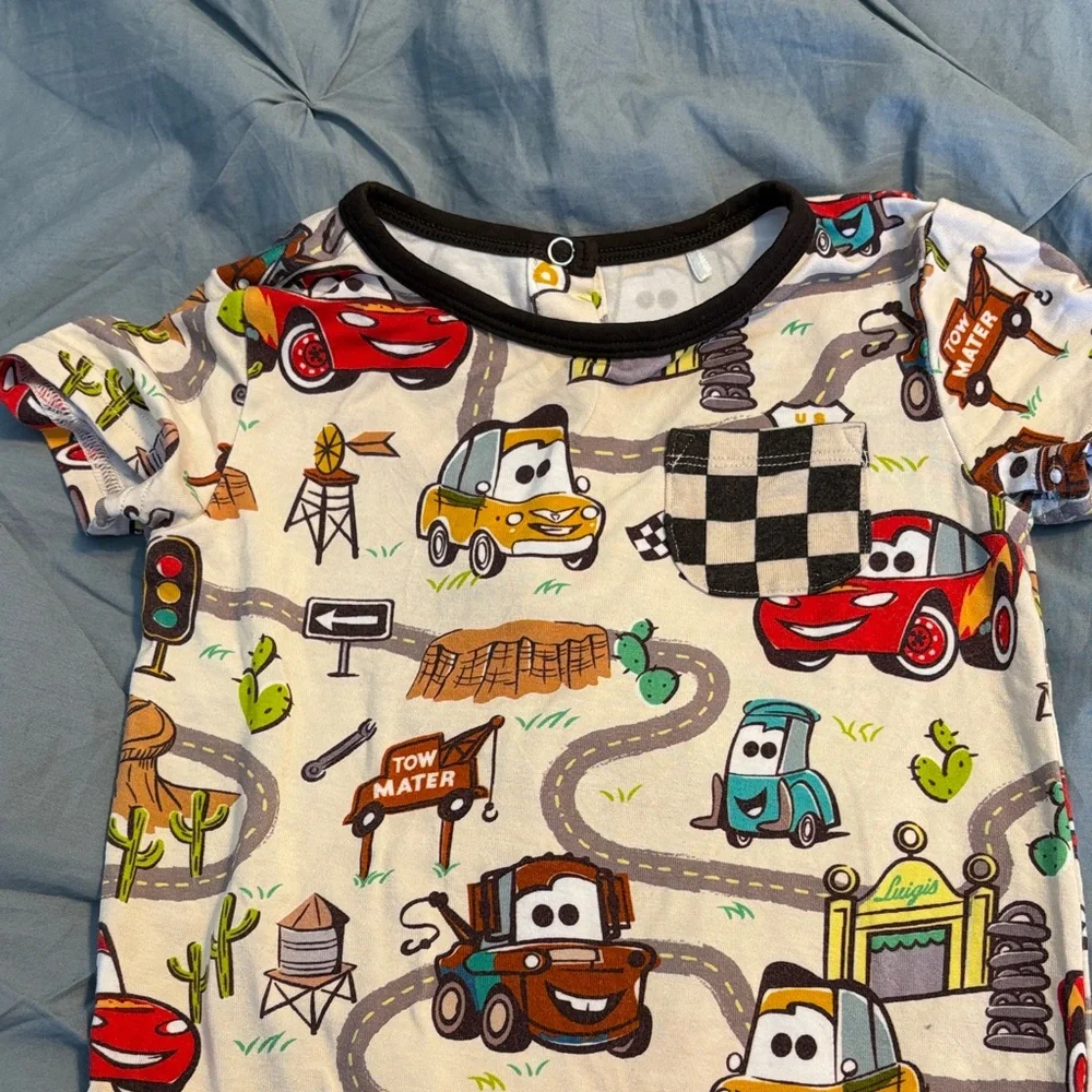 Little Sleepies Pixar Cars Radiator Springs Romper 6-12M - Picture 3 of 8